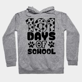 100 Days Of School Dog Boys Dalmatian Girls 100 Days Smarter Hoodie